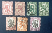 Финляндия 1917-29 Герб Sc# 85, 94, 95, 98а, 101, 102 (12,50$), 107 Used  