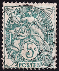 Франция 1902 год . Аллегория . 5 с . Каталог 0,65 €. (2)