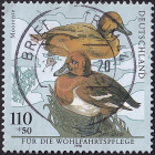 Германия 1998 год . Железистая утка (Aythya nyroca) . Каталог 2,10 £ 