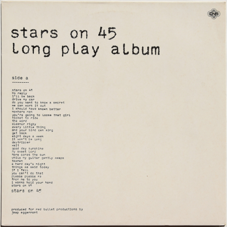 Stars On 45 "Long Play Album" 1981 Lp  