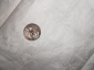 МОДЕРН.Старинная пуговица ЦВЕТОК МАКА,желтый металл золочение серебрение штихель,1890е РОССИЯ/d-32мм - вид 6