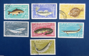 Румыния 1960 Промысловые рыбы Sc# 1388-1394 Used