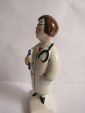 Доктор врач женщина статуэтка  ,авторская керамика,Вербилки - вид 2