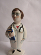 Доктор врач женщина статуэтка  ,авторская керамика,Вербилки - вид 3