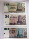 Набор банкнот Аргентины 3 штуки  UNC