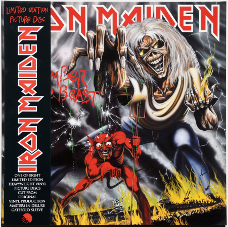 Iron Maiden "The Number Of The Beast" 1982/2012 Lp Limited Edition Picture Disc  