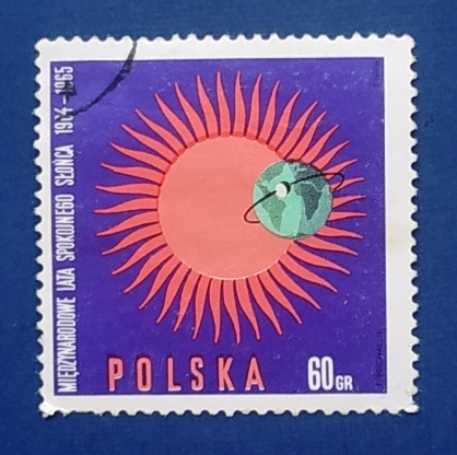 Польша 1965 Международный год спокойного Солнца Sc# 1343 Used