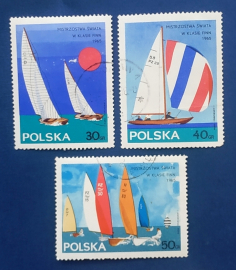 Польша 1965 Гдыня Чемпионат мира по яхтам класса Finn Sc# 1324-1326 Used