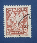 Польша 1950 Орел Доплатная  Sc# J119 Used