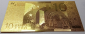 Сувенирная банкнота Золотая купюра (24 карата) 10 евро - вид 1