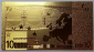 Сувенирная банкнота Золотая купюра (24 карата) 10 евро - вид 2