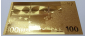 Сувенирная банкнота Золотая купюра (24 карата) 100 евро - вид 3