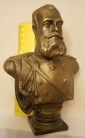 Бюст Бронза - император Александр III  - вид 3