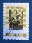 Польша 1974 Даниель Ходовецкий гравюра Шахматный фестиваль в Люблине Sc# 2044 Used