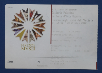 Билет Музеи Флоренции Италия 2012