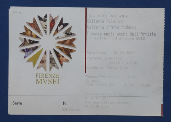 Билет Музеи Флоренции Италия 2012