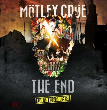 Motley Crue "The End - Live In Los Angeles" 2020 2Lp Yellow Vinyl + DVD (NTSC) SEALED  