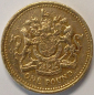 1 фунт Великобритании 1983 год - Королевский герб, Елизавета II; _204_ - вид 1