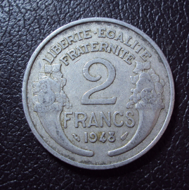 Франция 2 франка 1947 год.