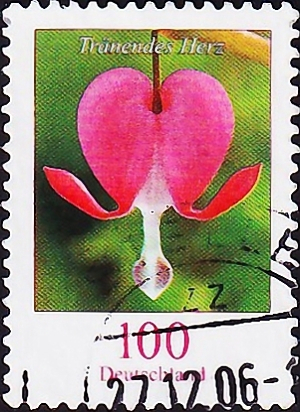 Германия 2006 год . Кровоточащее сердце (Lamprocapnos spectabilis) . Каталог 1,80 €. (1)