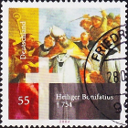 Германия 2004 год . 350-летие кончины святого Бонифация . Каталог 1,50 £. (3)