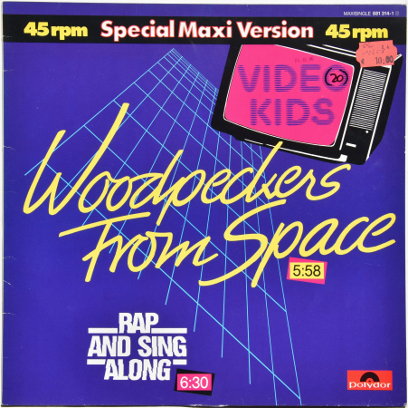 Video Kids "Woodpeckers From Space" 1984 Maxi Single 
