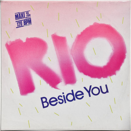 Rio "Beside You" 1985 Maxi Single Orange Transparent Vinyl  