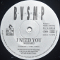 B.V.S.M.P. "I Need You" 1988 Maxi Single   - вид 3