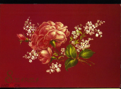 Открытка СССР 1990 г. 8 марта, цветы, красная роза, фото Н. Коробова ДМПК чистая К002