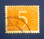 Нидерланды 1953 Цифры Sc# 341 Used