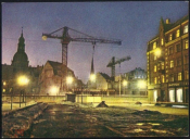 Открытка Латвийская ССР Рига. Старый город ночью. фото В. Гайлиса чистая
