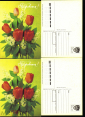Открытка СССР 1991 г. Поздравляем, цветы, тюльпаны, букет, фото И. Дергилева ДМПК чистая К001 - вид 1
