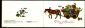 Открытка СССР 1982 г. С днем рождения, лошадь, повозка, гуляние худ. Тренделева двойная подписана - вид 1