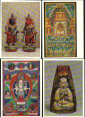 Набор открыток СССР 1972 г. Божества, боги, идолы, восток, буддизм, без обложки 16 штук - вид 4