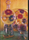 Открытка СССР 1973 г. Набор для вина нектар. графин алкоголь посуда спиртное стекло фото Чиликина