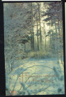 Открытка СССР 1970 г. С Новым Годом! Зима, лес фото. Б. Раскина чистая