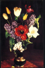 Открытка СССР 1969 г. Композиция, цветы в вазе. фото Е. Шворака чистая с маркой