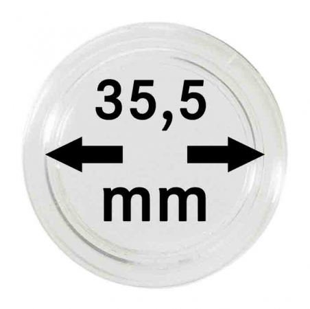 Lindner. Капсулы для монет 35,5 мм (10 шт.)