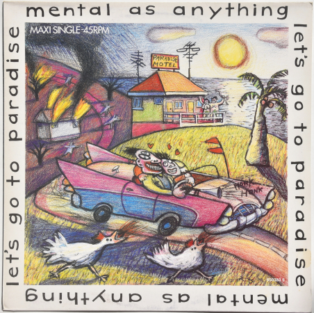Mental As Anything "Let's Go To Paradise" 1986 Maxi Single  