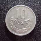 Польша 10 грошей 1965 год.