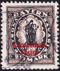 Германия , рейх . 1920 год . Баварские марки с надписью 