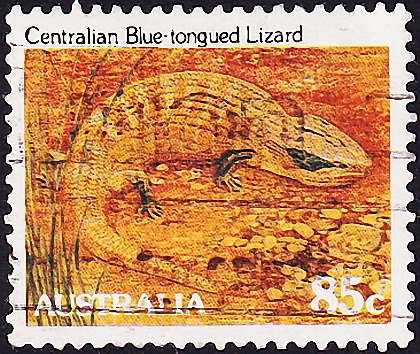 Австралия 1983 год .Центральная синеязычная ящерица . Каталог 1,10 €.