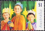 Австралия 1997 год . Рождество 1997 - Три короля . Каталог 1,40 €.