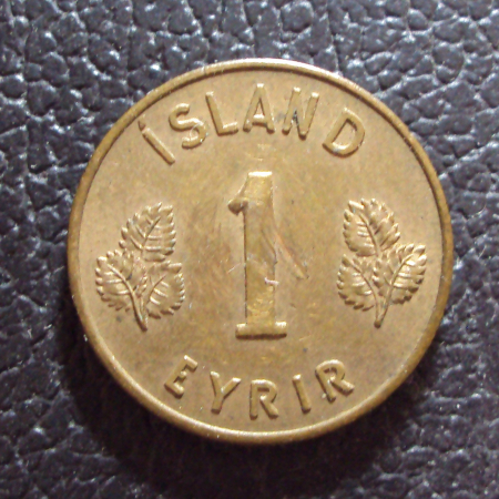 Исландия 1 эйре 1957 год.