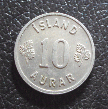 Исландия 10 эйре 1973 год.