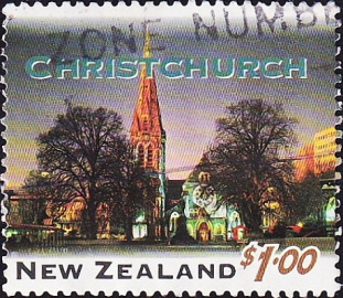 Новая Зеландия 1995 год . Церковь . Каталог 1,30 €.