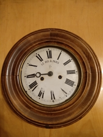 Часы настенные, кабинетные, шайба "Le roi a Paris" Германия до 1917 г. 