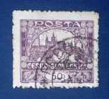 Чехословакия 1919 Градчаны  Sc# 30 частная перфорация Used