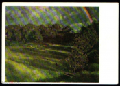 Открытка СССР 1962 г. Картина Пейзаж (Лето. Вечерние тени) худ. Сомов живопись чистая К004-1