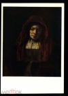 Открытка СССР 1962 г. Картина Портрет жены брата худ. Рембрандт Ван Рейн живопись, чистая К004-2